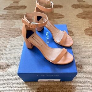 Stuart Weitzman Nudist block heel 75 sandals